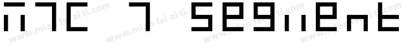 MTC 7 Segment Regula字体转换